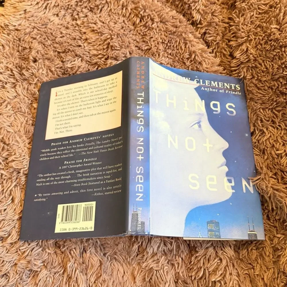 1st edition book Things Not Seen by Andrew Clements young adult coning of age